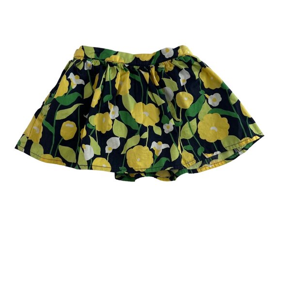 Gymboree Infant Girls Floral Skirt Blue Yellow Size 12-18 Months - Picture 1 of 7